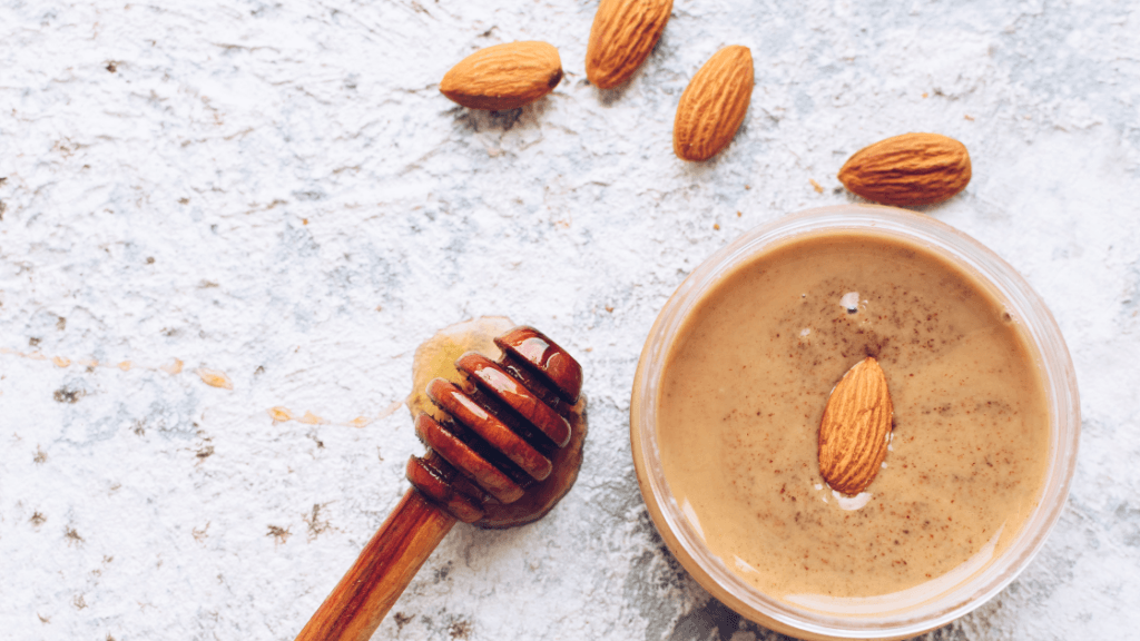 Super easy almond honey protein bars, a nourishing whole-food recipe shared by a holistic chiropractor in Marietta GA focused on gut health and wellness.